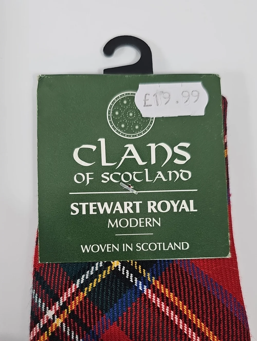 Clans of Scotland Stewart Royal Modern Wool Tartan Tie Made in Scotland NWT